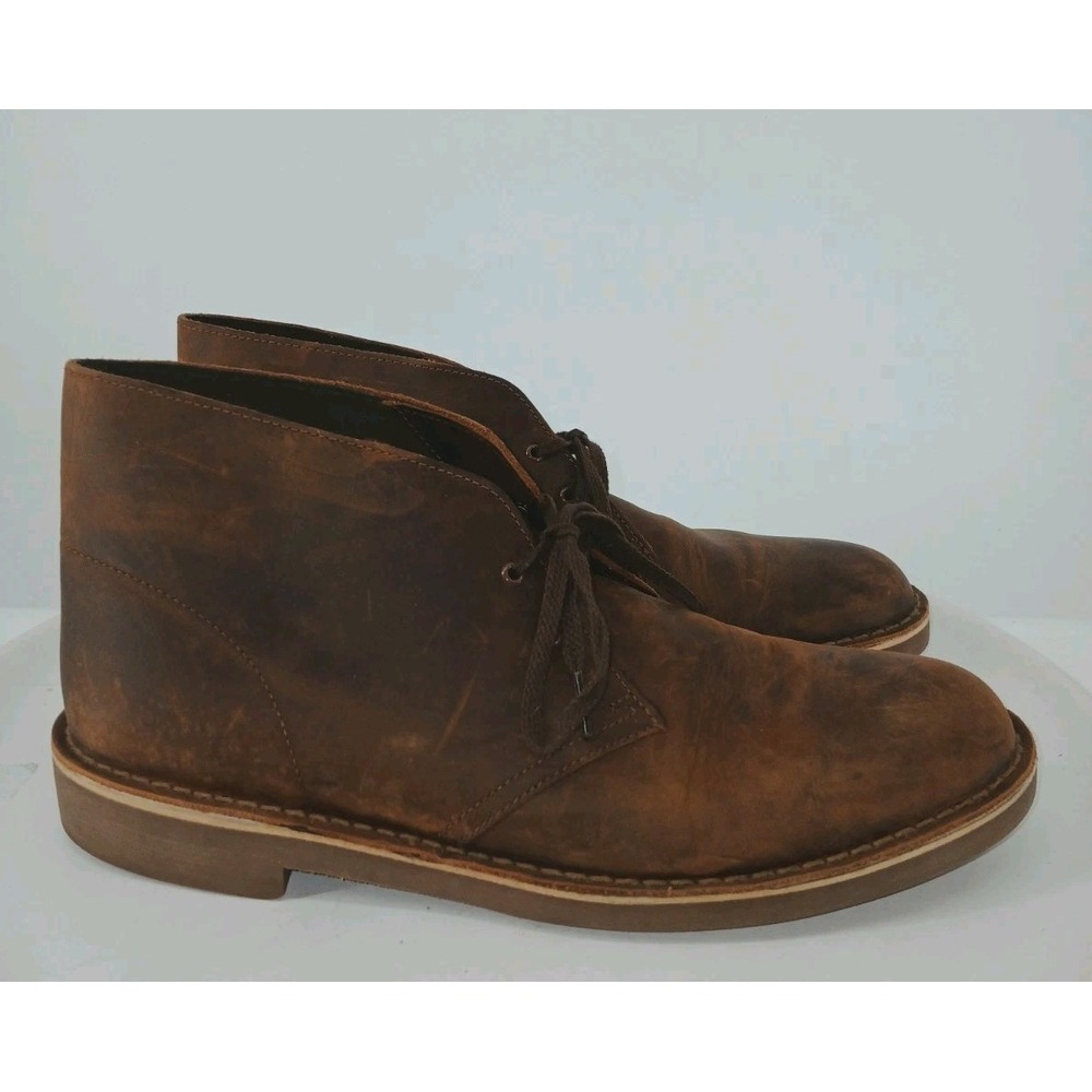 Clarks Originals Bushacre 2 Beeswax Brown Mens Leather Chukka Boots 15522 12M C3